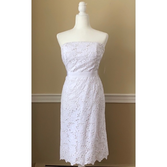 LILLY PULITZER | Sienna Dress Lace Strapless Dress Size 10 NWT